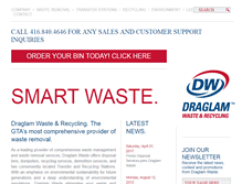 Tablet Screenshot of draglamwaste.com